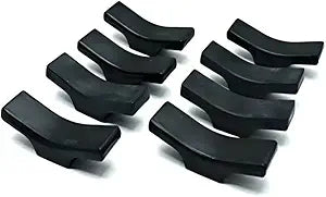 8pcs Ceramic Tableware Chopstick Holder, Knife Holder, Spoon and Fork Holder (black)