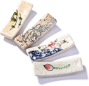 Chopstick Holder Set of 4 Pcs Ceramic Chopstick Stand Rest Tableware Kitchen Tools